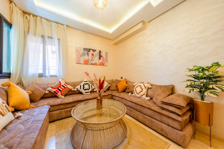 ÉDen Gueliz De Luxe |1br-balcon-projecteur-confort - Marrakesh
