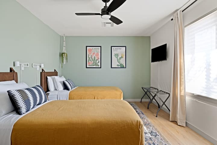 Sonora Room with 2 twin XL beds, perfect for kids, family, or friends.