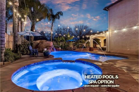 Spacious 6BR/3BA Retreat w/ Pool, Spa & Waterslide