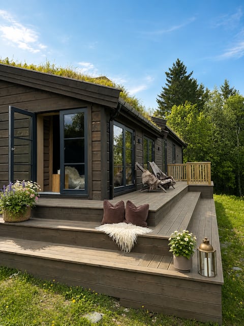 Modern log cabin with charm