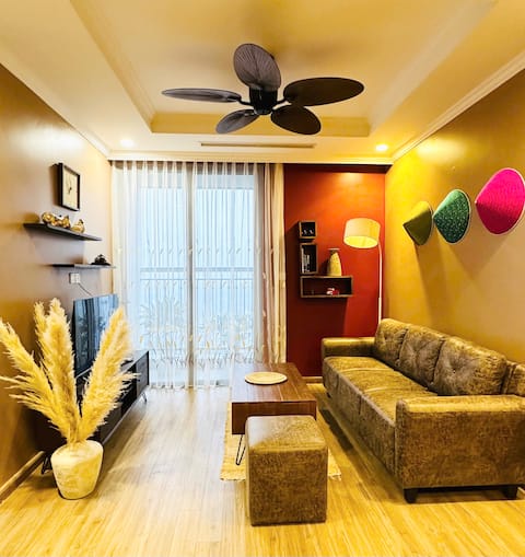 Sky view-Cozy 2 BR-Times City-near Old Quarters