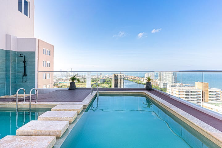Modern 3br + Rooftop Pool & Jacuzzi - Cartagena, Colombia