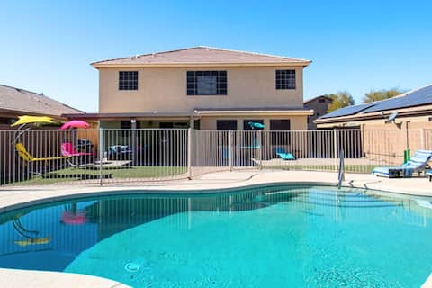Comfort Home for Long Stays • Fast WiFi • HTD Pool