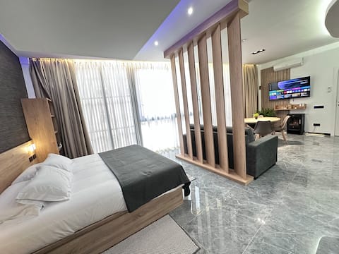 Modern minimalist sunny loft