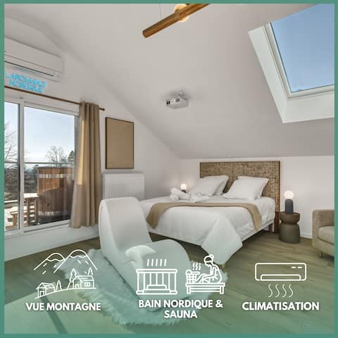 Le Nordique: Spa ~ Sauna ~ View ~ Air conditioning