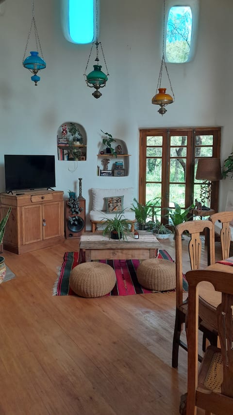 Popular Airbnb listing: "Mariposa" Adobe house with pool in Villa Las Rosas