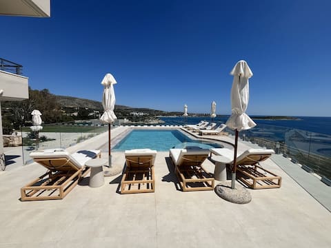 SeaWave Villa I with Heated Pool, By Hellocrete