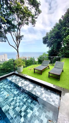 Casa moderna vista mar em Joa