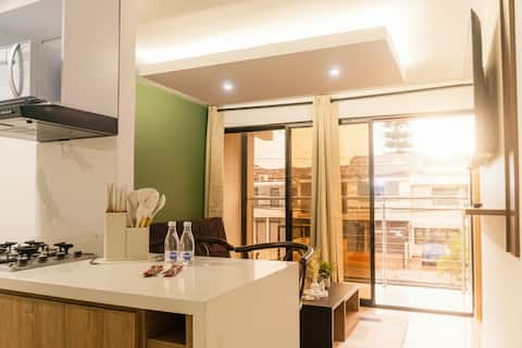Top Airbnb: Modern 2-room apartment with balcony in San Vicente