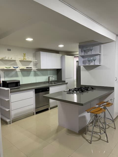 Comfortable apartment with power generator