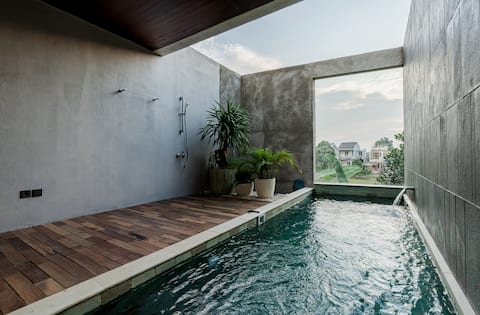 Modern Tropical House near ICE BSD, NN House 1