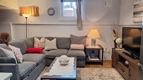 Top performing Airbnb: 1 Bedroom Basement Apartment in York Centre