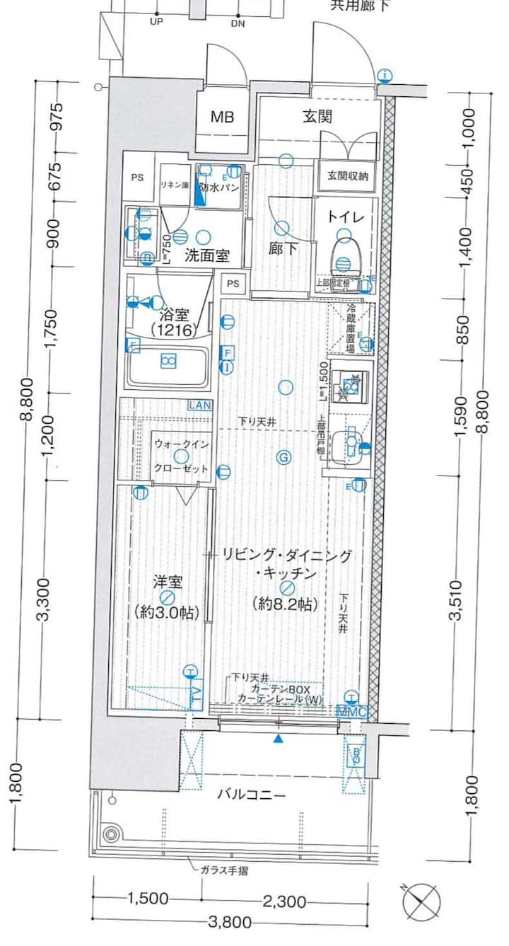 New One Bedroom Apartment (32sqm) @ Hakata Hl21 - Fukuoka