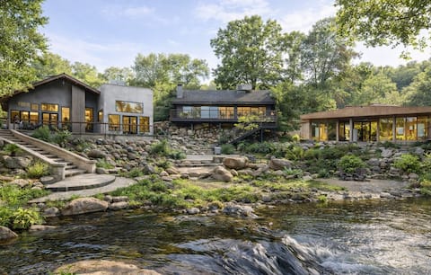 Three Side by Side Riverfront Homes by Sequoia