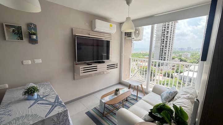 Disfruta Tu Escape Ideal Con Vista Al Mar Sunset47 - Cartagena