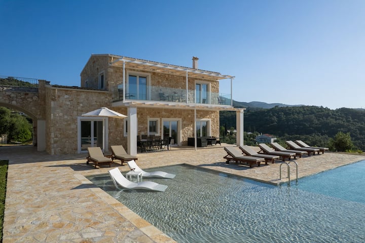 Villa Sunset - Villa De Luxe Avec Piscine Privée - Kassiopi