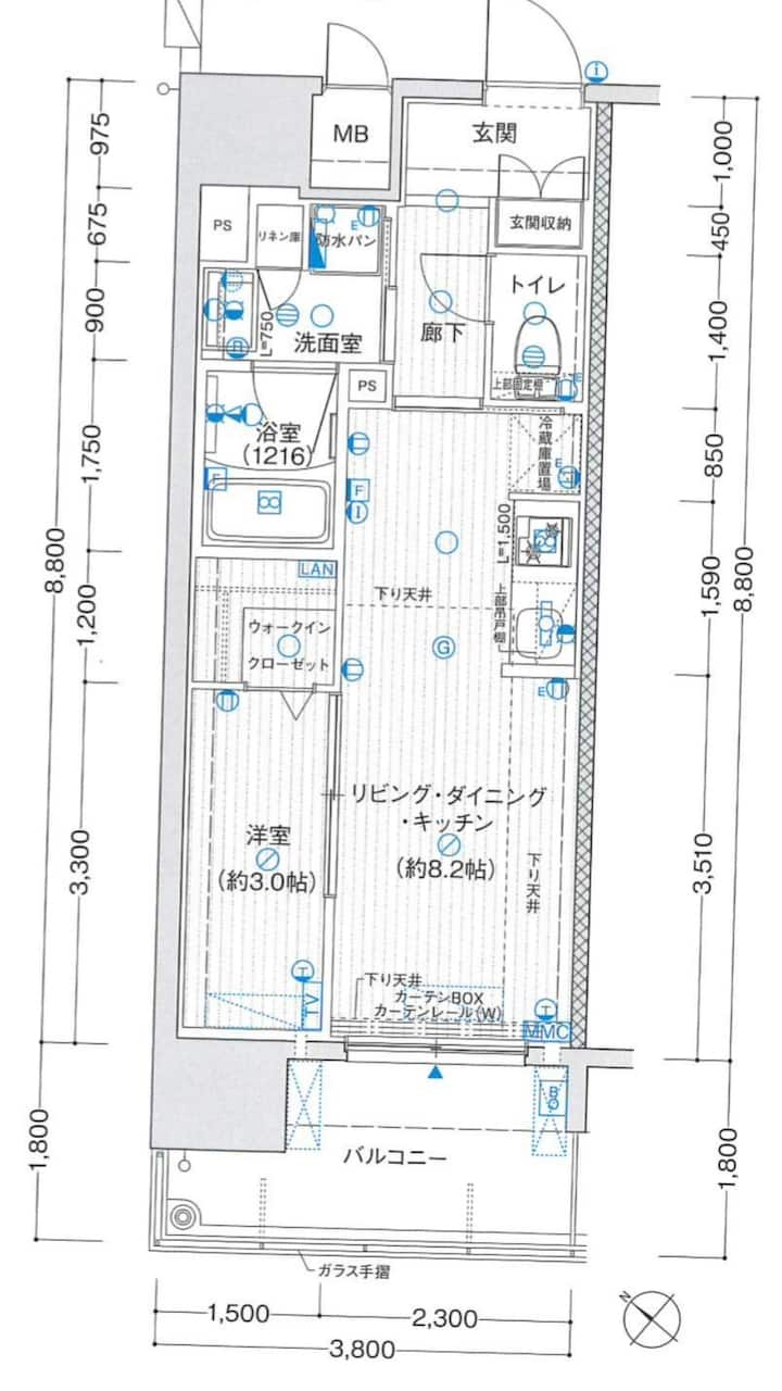 2025 New 1 Bedroom Apartment (32sqm) @ Hakata Hl1 - Fukuoka