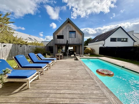 Kerguillé, villa with pool