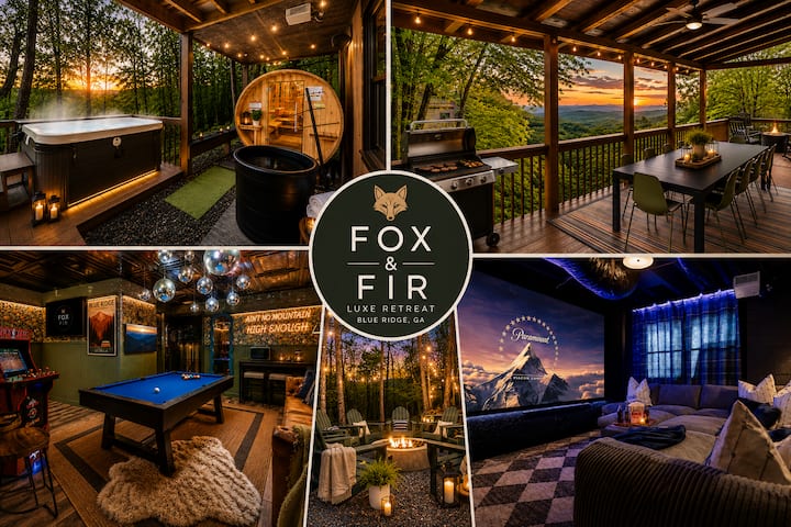 Fox&fir |Saunahot Tubpetsviewsarcadetheatre - Blue Ridge, GA