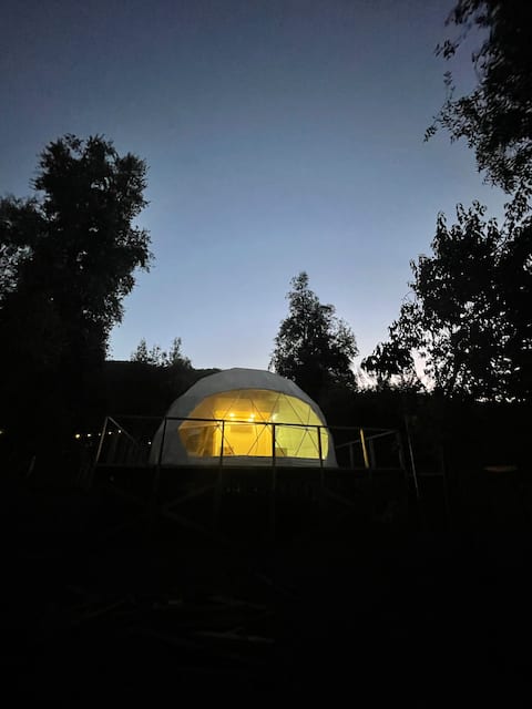 Domo + tinaja and heated pool in Siete Tazas