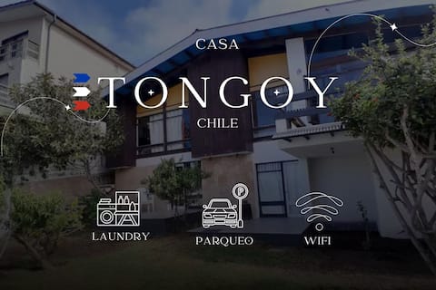 Lovely House + Parking + Wi-Fi + Laundry + Terrace + TV @ Tongoy