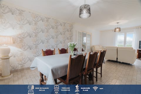 Large family home • 10 people • Beach 5 min by car