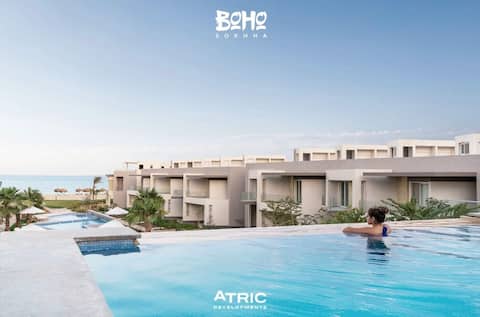 Boho-Chic Beachfront Villa | Ain Sokhna, Garden