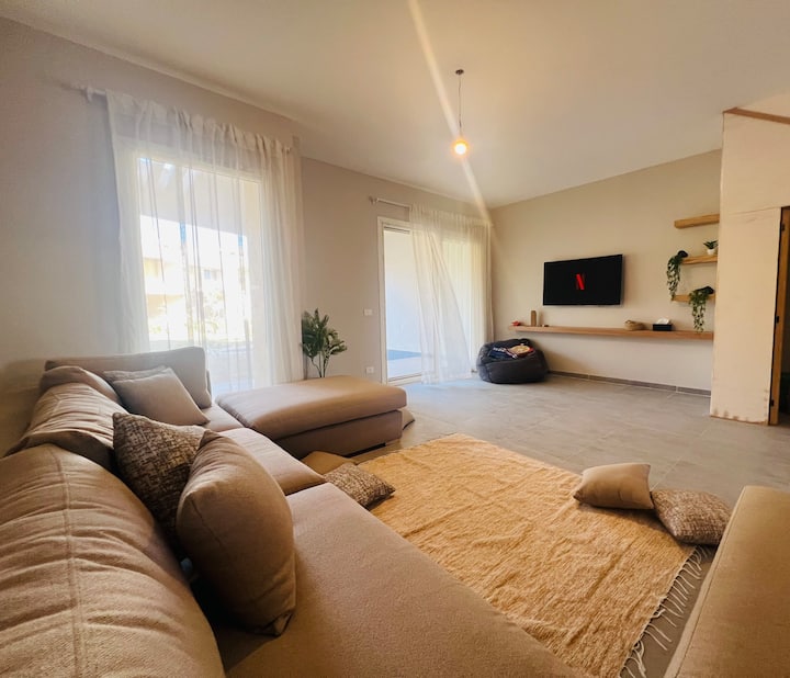 Boho-chic Beachfront Villa | Ain Sokhna, Garden - Égypte