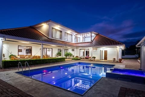 Vacation home with heated pool