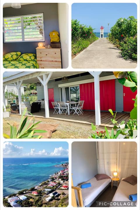 Ashram Paradise Bungalow moderne 2 ch MarieGalante