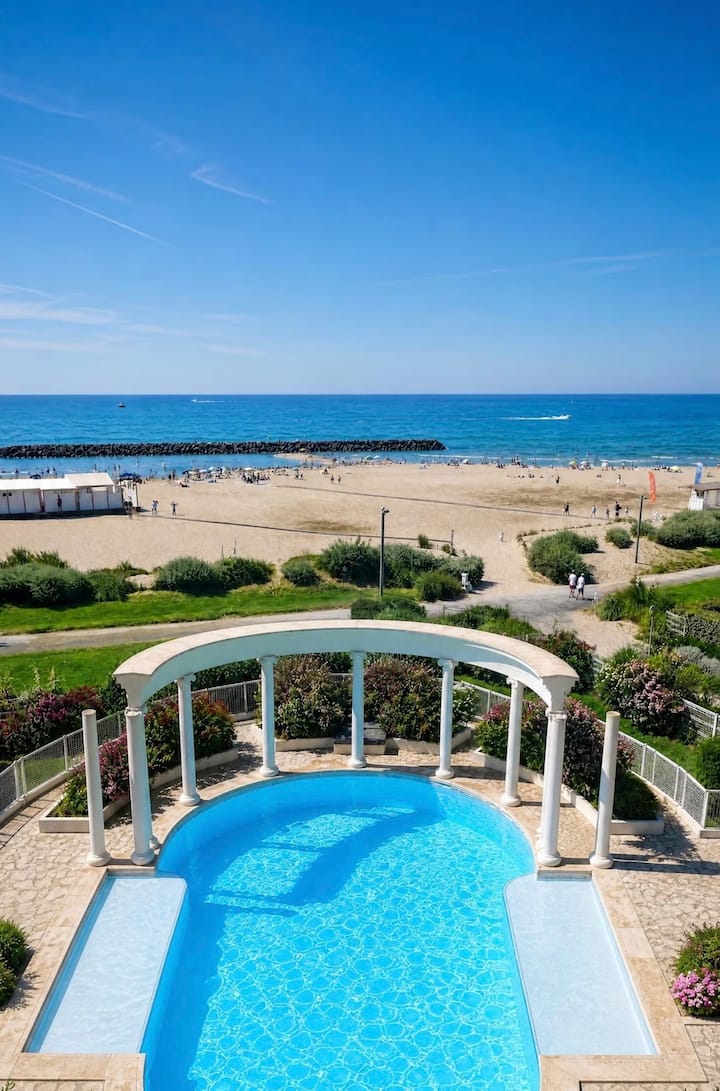 Asteria 4 P, Vue Mer, Parking, Wifi, Climatisation - Agde