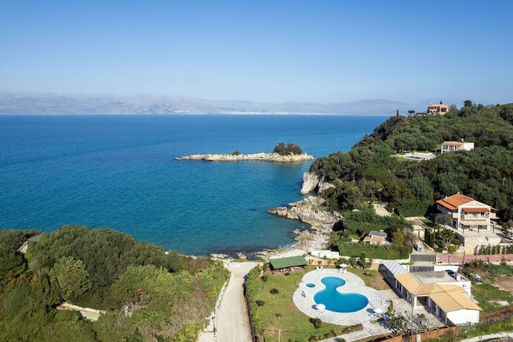 Villa Aurora Blue - Villa De Vacances à Corfou. - Kassiopi