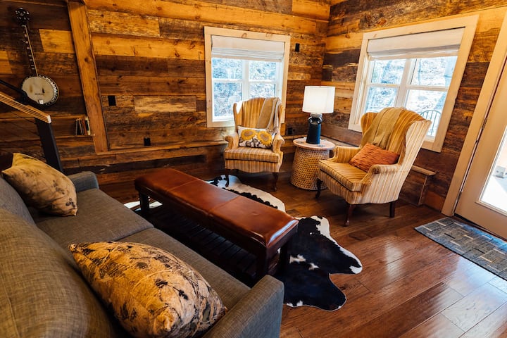New Cabin: 6 Acres, Vinyards/hike/bike/shop/rest - Dahlonega, GA