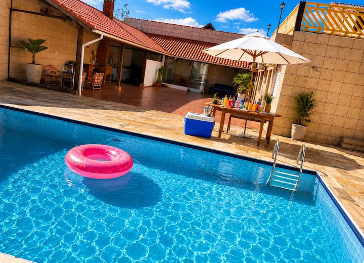 Casa Com Ar Condicionado Beira Mar Aceita Pets - Praia Grande