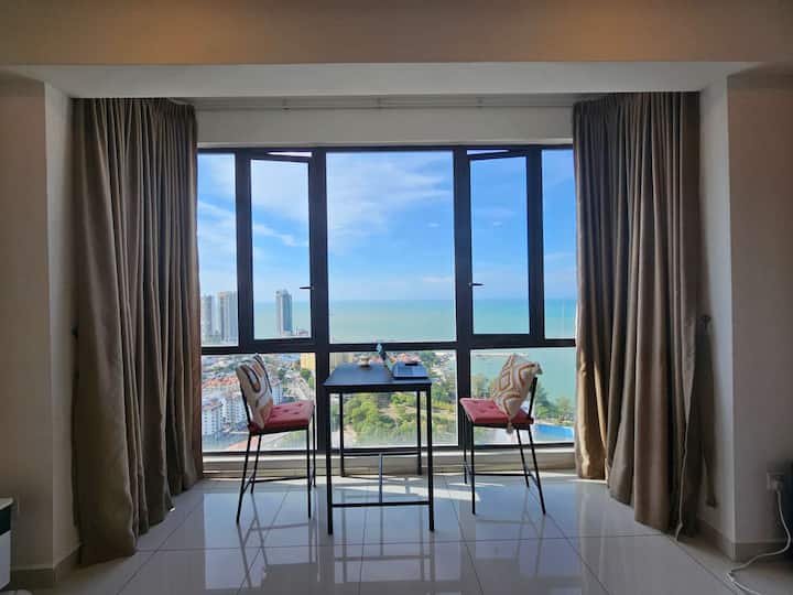 Jazzsuites，高层超级海景公寓！度假，旅居，长住友好！ - Tanjung Tokong