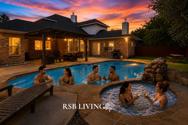 Immaculate 5br/2.5b Vila With Pool And Cinema - Irving, TX