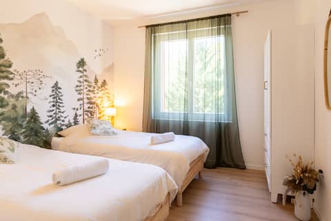 Cozy, renovated 2-bedroom apartment – Quiet & natural setting in Capvern