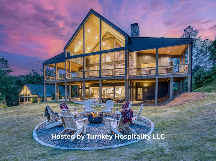 Luxury Retreat-views, Hot Tub, Sauna, And Theater - Ellijay, GA
