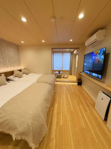 301/浅草站步行4分钟/雷门步行7分钟/两间卧室家庭开放式套房/晴空塔上野银座新宿成田羽田机场直达