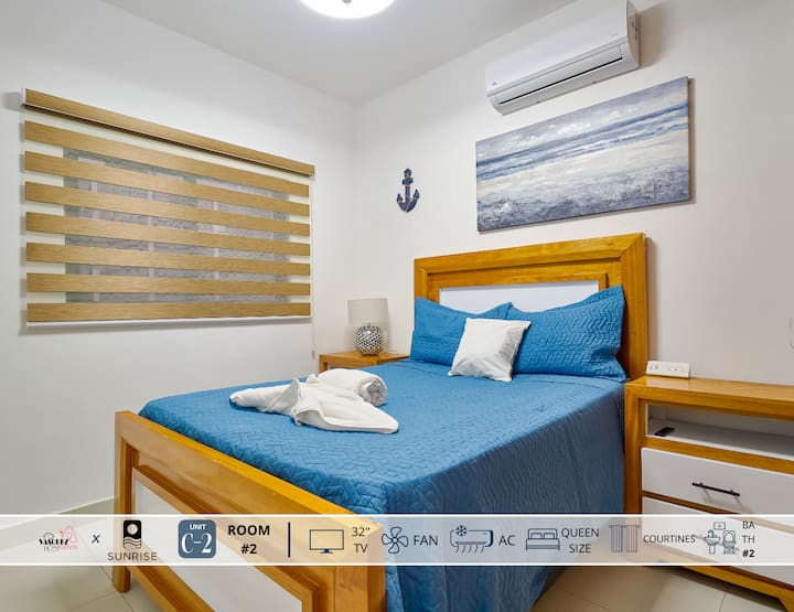 Მეორე საძინებელი
 მყუდრო საძინებელი 150‑179 სმ ზომის საწოლით, კონდიციონერით, რბილი თეთრეულითა და მშვიდი გარემოთი, რომელიც იდეალურია მშვიდი ღამეებისა და კომფორტული სტუმრობისთვის.
