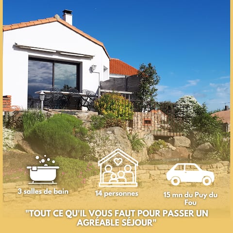 Le Gîte du Côteau - 6 bedrooms - Linen included