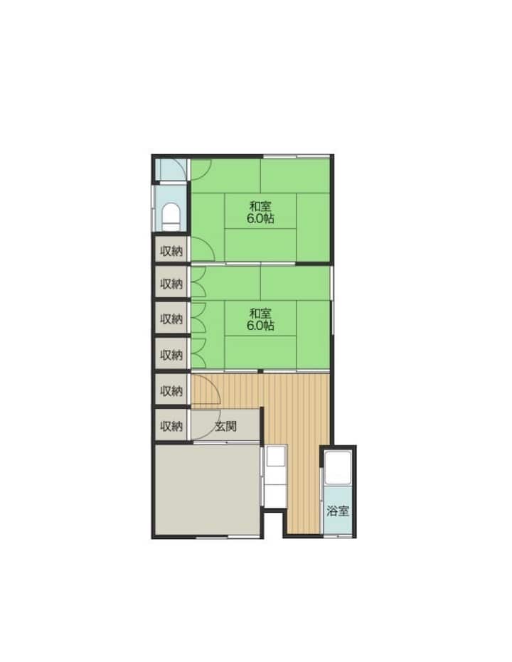 ogimachi_Ap@しげの里】高松駅14分/和風/ベッド/子ども美術館