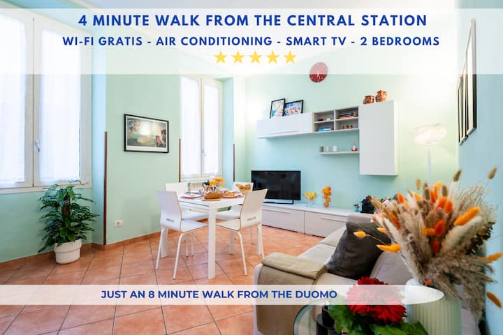[Duomo  8 Min] 2 Bedrooms  A/c  Station 5' Away - Florence
