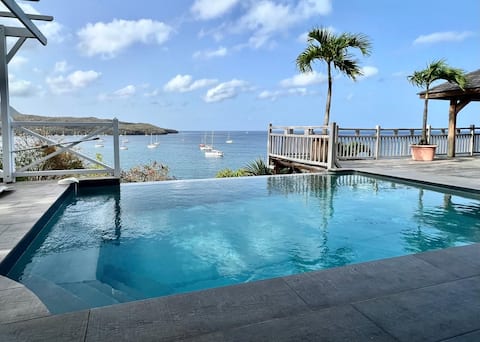 Exceptional beachfront villa