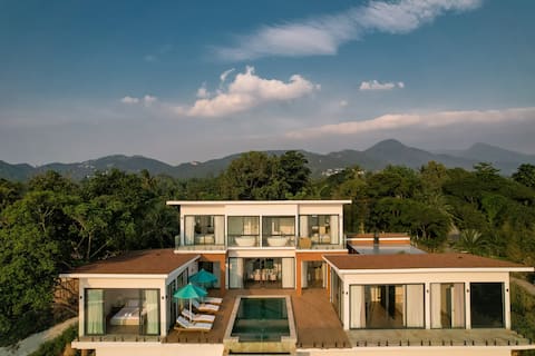 Srithanu, New luxury 4BR villa with pool, seaview