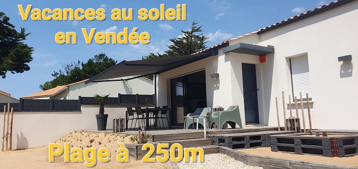 Maison Familiale 6/8 Pers. à 250m Plage, Terrasse - Bretignolles-sur-Mer
