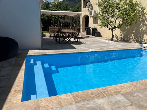 Charming villa – quiet & pool near Bastia