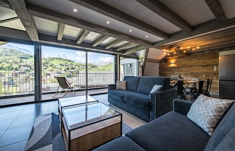 Duplex Near Slopes Balcony Panoramic View