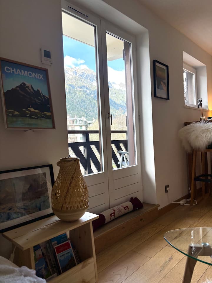 Studio Cosy/balcon Vue Imprenable Sur Le Brévent - Aiguille du Midi