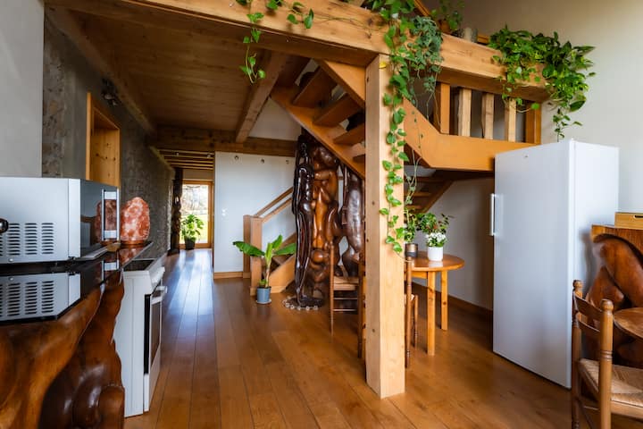 Chambre Double, Déco Artistique , 15min De Genève - Saint-Julien-en-Genevois